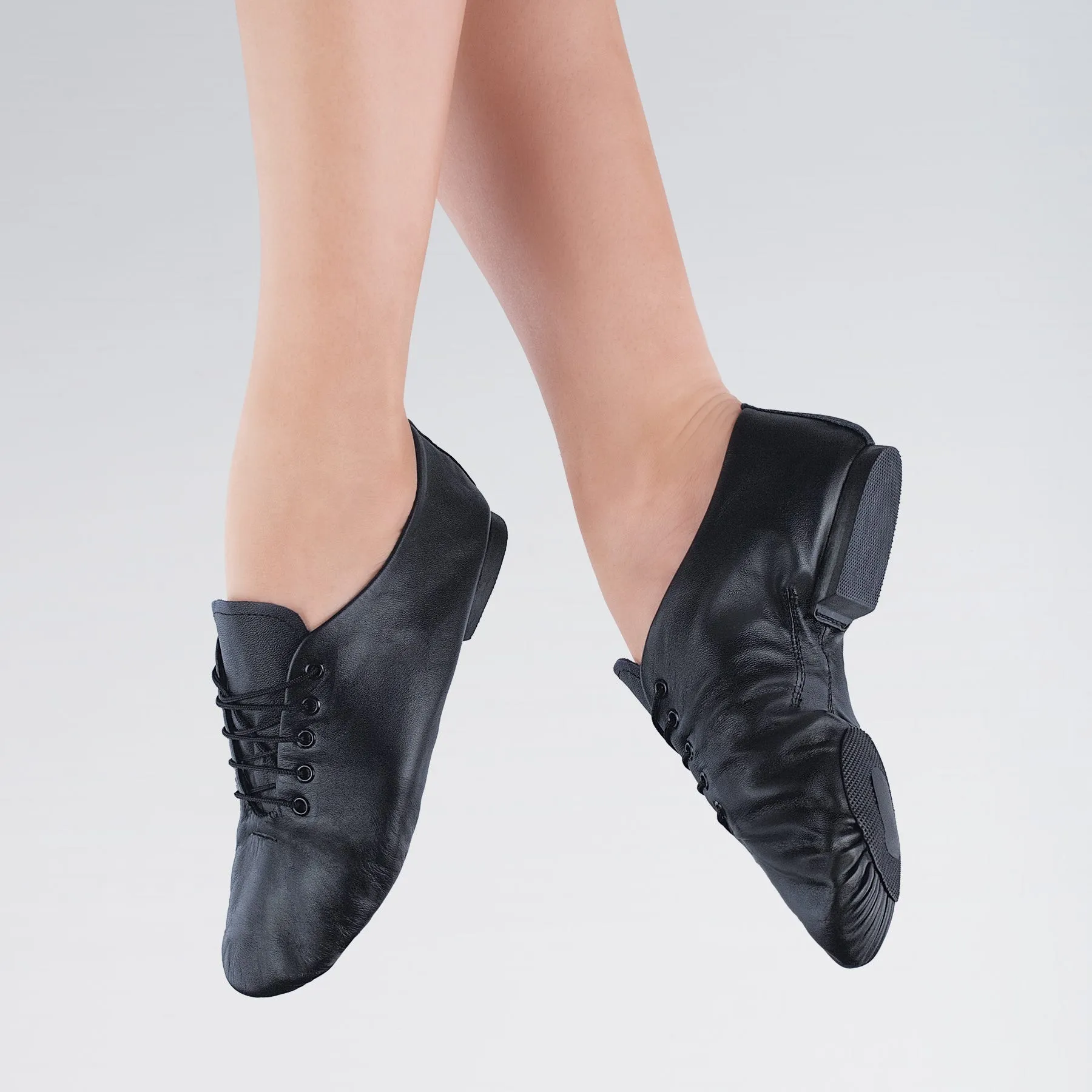 1st Position Chaussures de Jazz Bi-semelles en Cuir