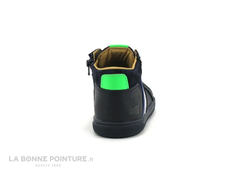 Achat chaussures Bopy Bébé Bottillon, vente Bopy RINTAGE Marine - Bottillon BEBE cuir bleu marine