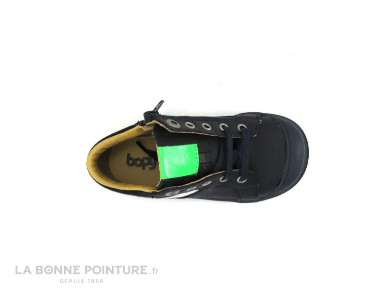 Achat chaussures Bopy Bébé Bottillon, vente Bopy RINTAGE Marine - Bottillon BEBE cuir bleu marine