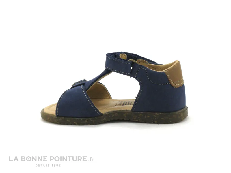 Achat chaussures Bopy Bébé Sandale, vente Bopy RAFIN Marine - Nu-pieds BEBE cuir bleu marine