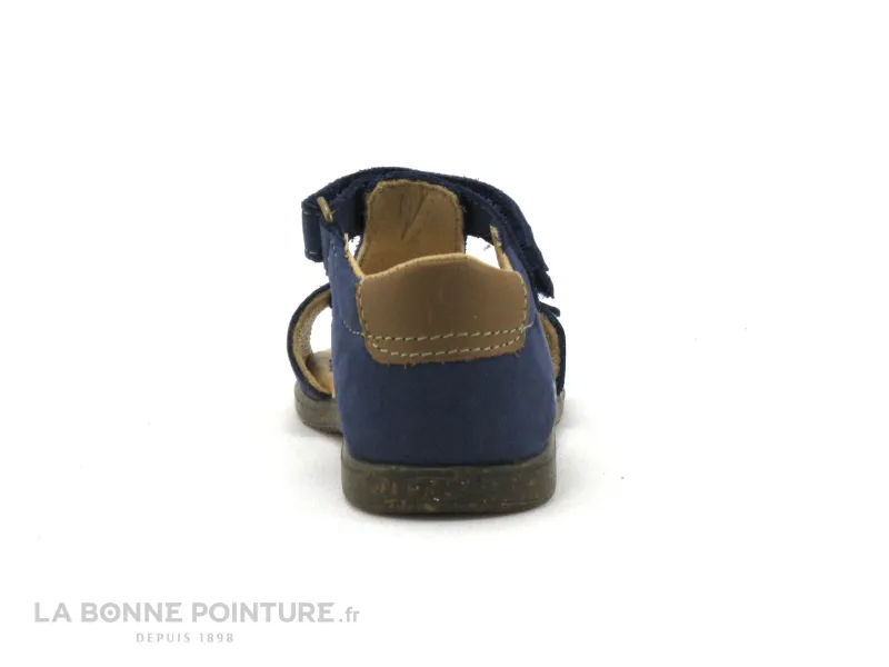 Achat chaussures Bopy Bébé Sandale, vente Bopy RAFIN Marine - Nu-pieds BEBE cuir bleu marine