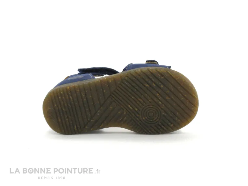 Achat chaussures Bopy Bébé Sandale, vente Bopy RAFIN Marine - Nu-pieds BEBE cuir bleu marine