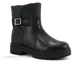 Achat chaussures Hooper Femme Boots, vente Hooper LINN Black - Boots Femme en cuir noir