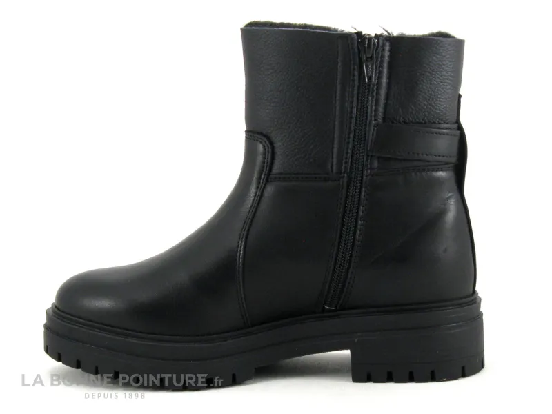 Achat chaussures Hooper Femme Boots, vente Hooper LINN Black - Boots Femme en cuir noir