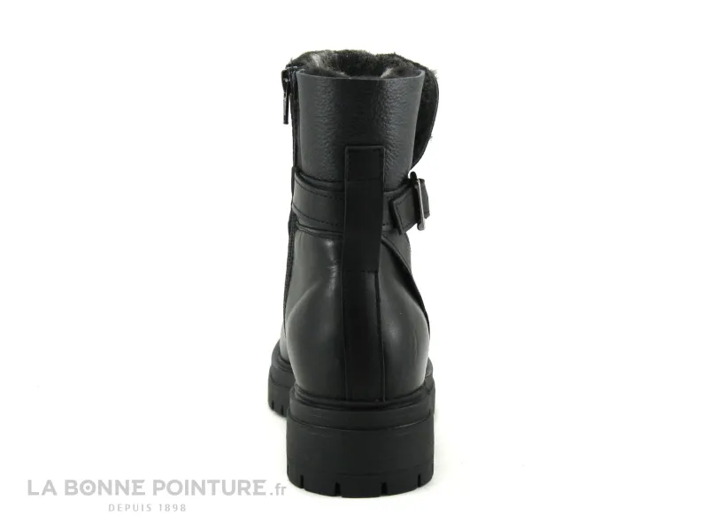 Achat chaussures Hooper Femme Boots, vente Hooper LINN Black - Boots Femme en cuir noir