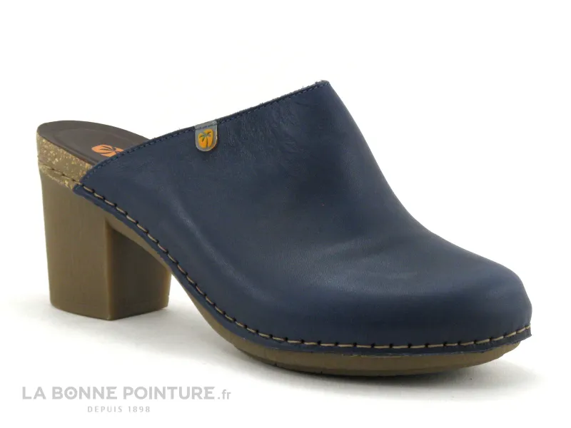 Achat chaussures Jungla Femme Sabot mode, vente Jungla 7855 Ozark royal - Sabot Femme cuir bleu marine - Talon haut