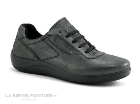 Achat chaussures TBS Femme Basket, vente TBS Anyway Tennis cuir noir metallise - Z7034