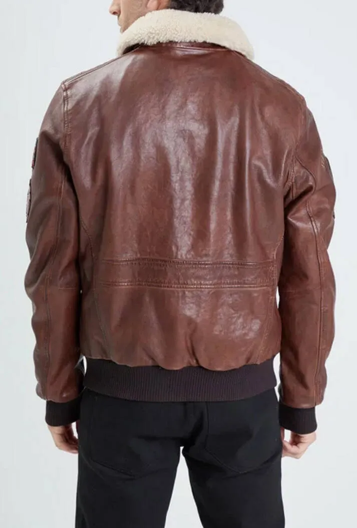 Blouson cuir homme style pilote bison