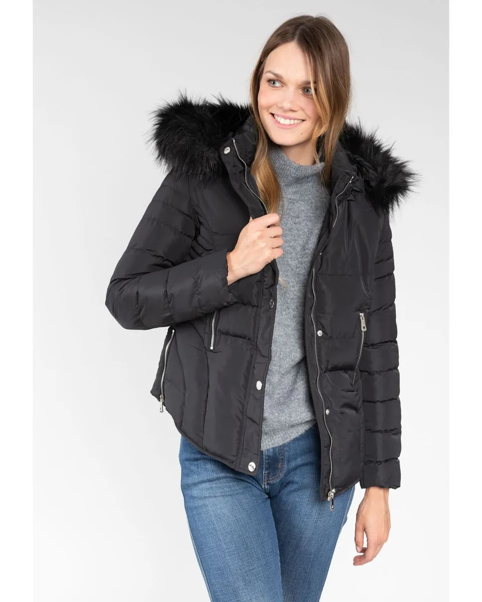 Blouson manches longues Femme LEONA JK W Noir