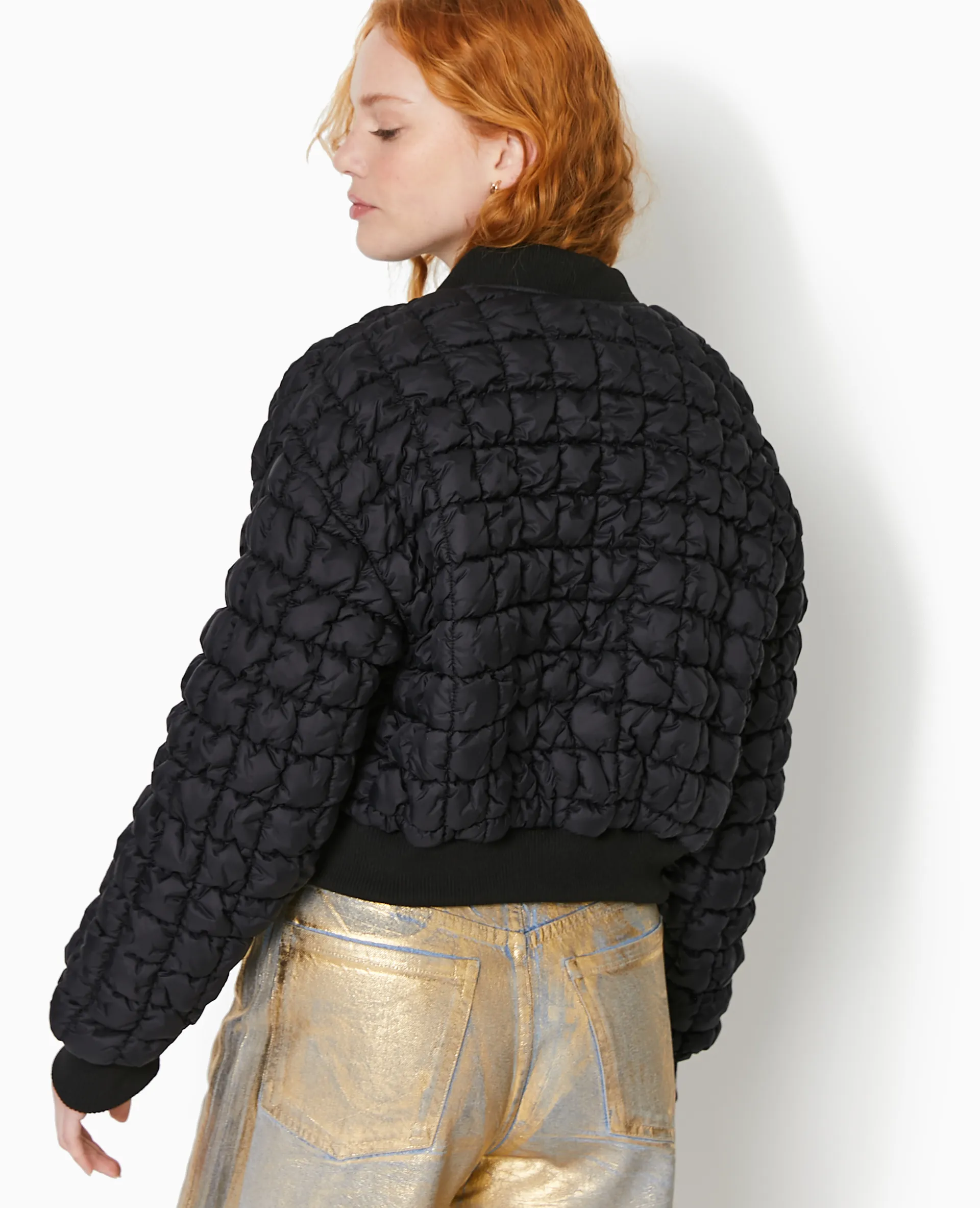 Blouson matelassé forme bombers