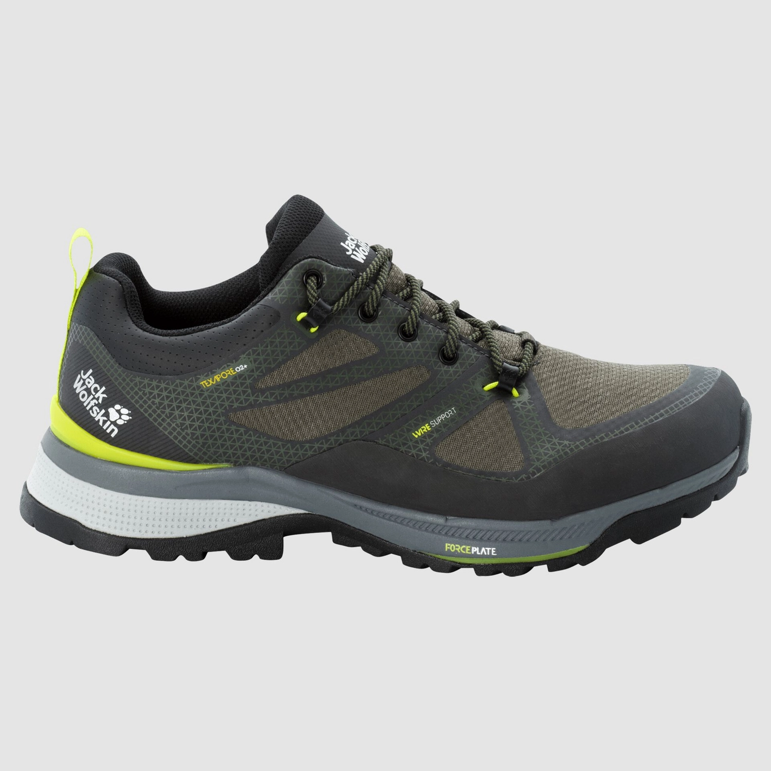 Chaussure de Randonnée Jack Wolfskin Force Striker Texapore Low Homme Lime Dark Green