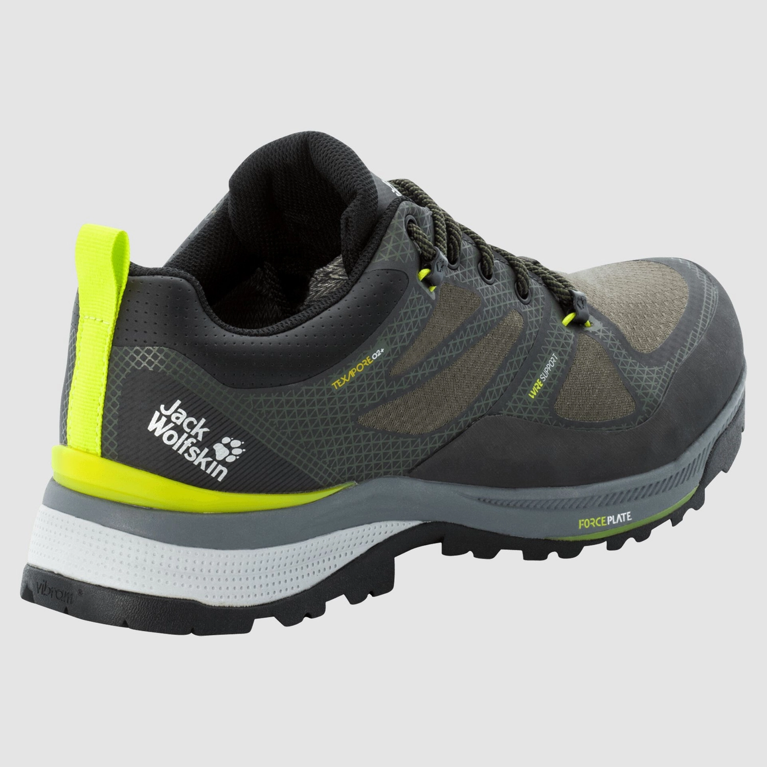 Chaussure de Randonnée Jack Wolfskin Force Striker Texapore Low Homme Lime Dark Green