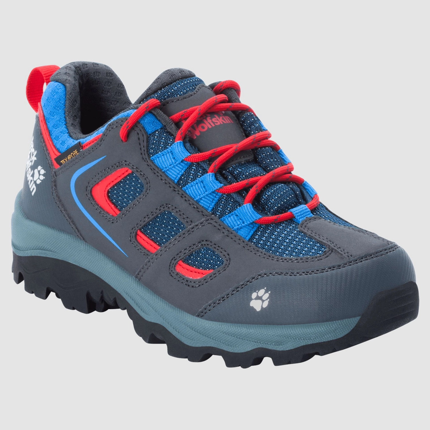 Chaussure de Randonnée Jack Wolfskin Kids Vojo Texapore Low Blue Red