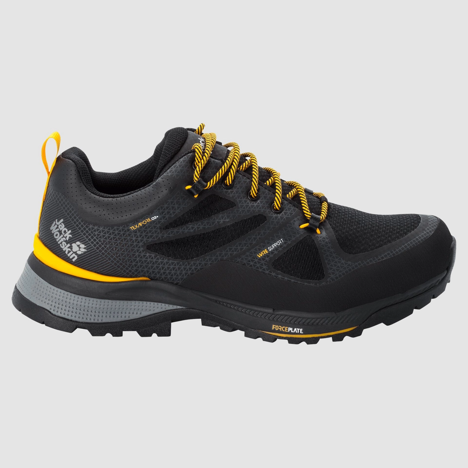 Chaussure de Randonnée Jack Wolfskin Men Force Striker Texapore Low Black Burly Yellow XT