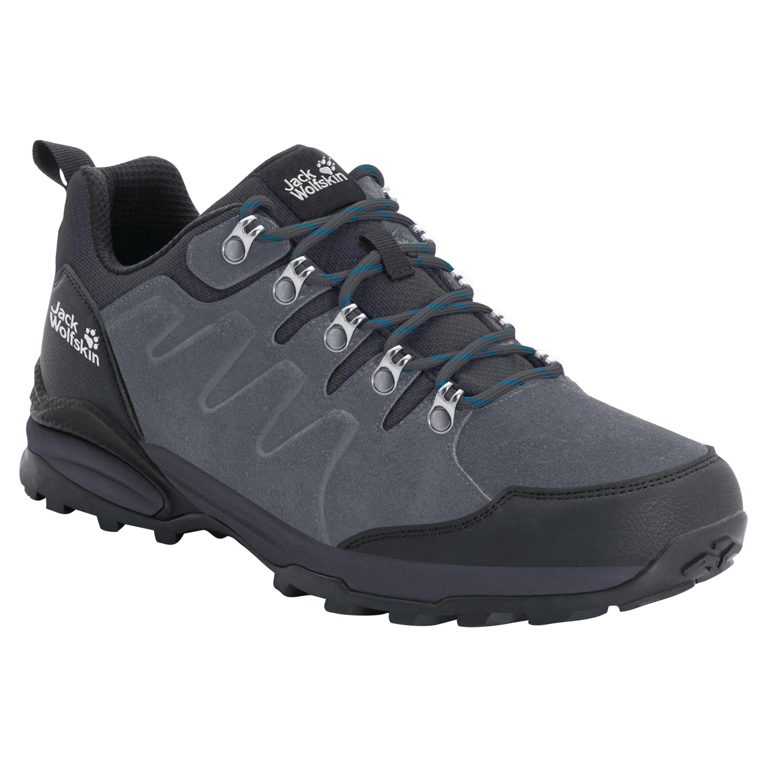 Chaussure de Randonnée Jack Wolfskin Men Refugio Texapore Low Grey Black