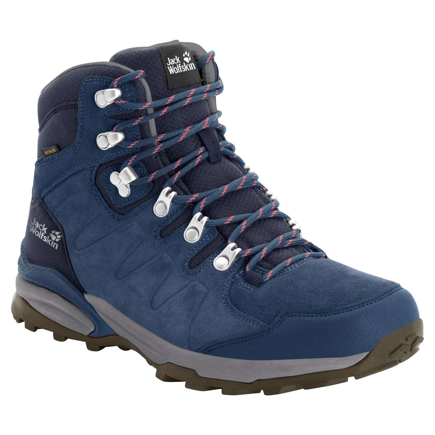 Chaussure de Randonnée Jack Wolfskin Women Refugio Texapore Mid Dark Blue Grey