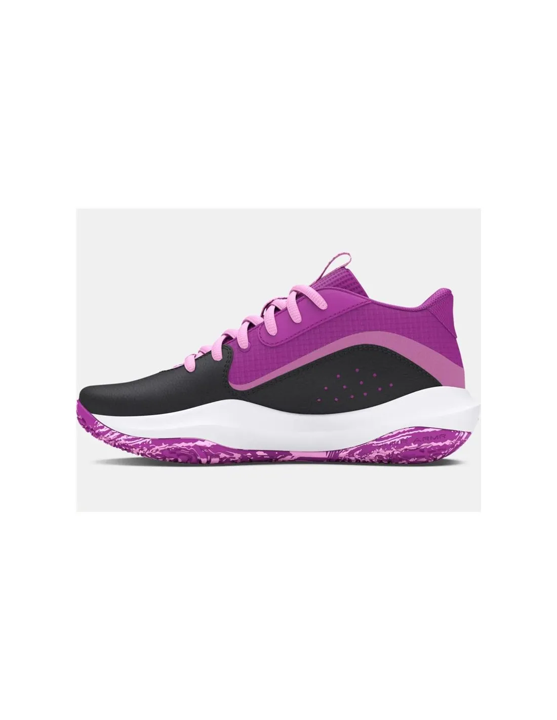 Chaussures Basket-ball Under Armour Enfant de Gs Lockdown 7 Gris/Violet