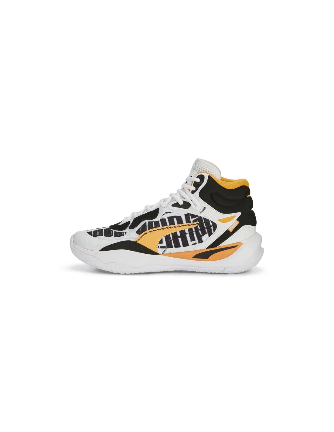 Chaussures de basket Puma Playmaker Pro Mid Mid Bl White