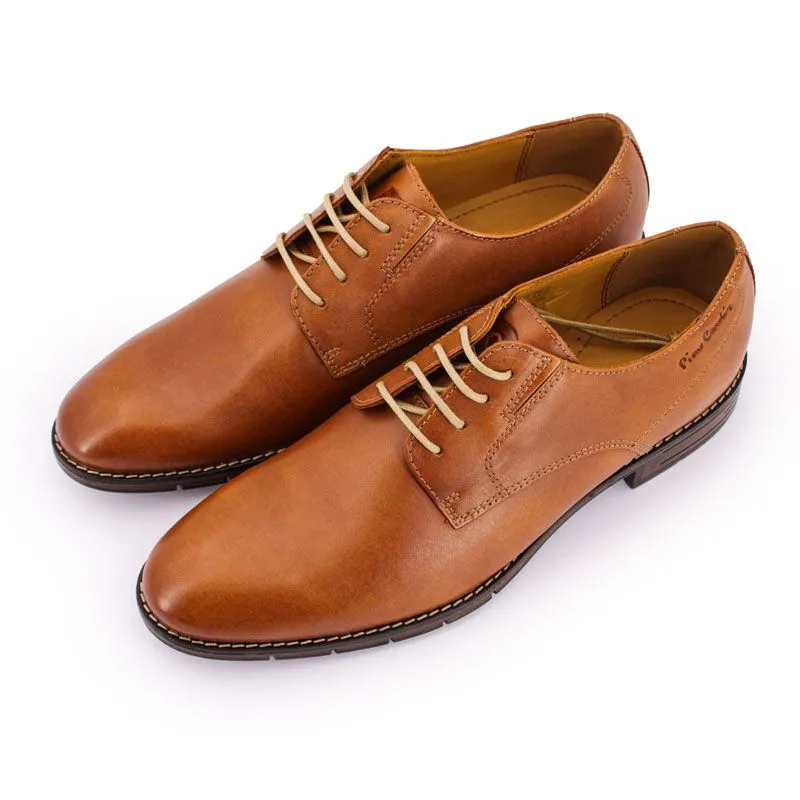 Derbies cognac en cuir lisse Homme PIERRE CARDIN à prix dégriffé ! | 