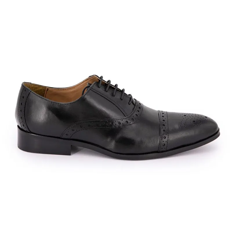 Derbies cuir richelieu noir Homme CHRISTIAN LAURIER à prix dégriffé ! 