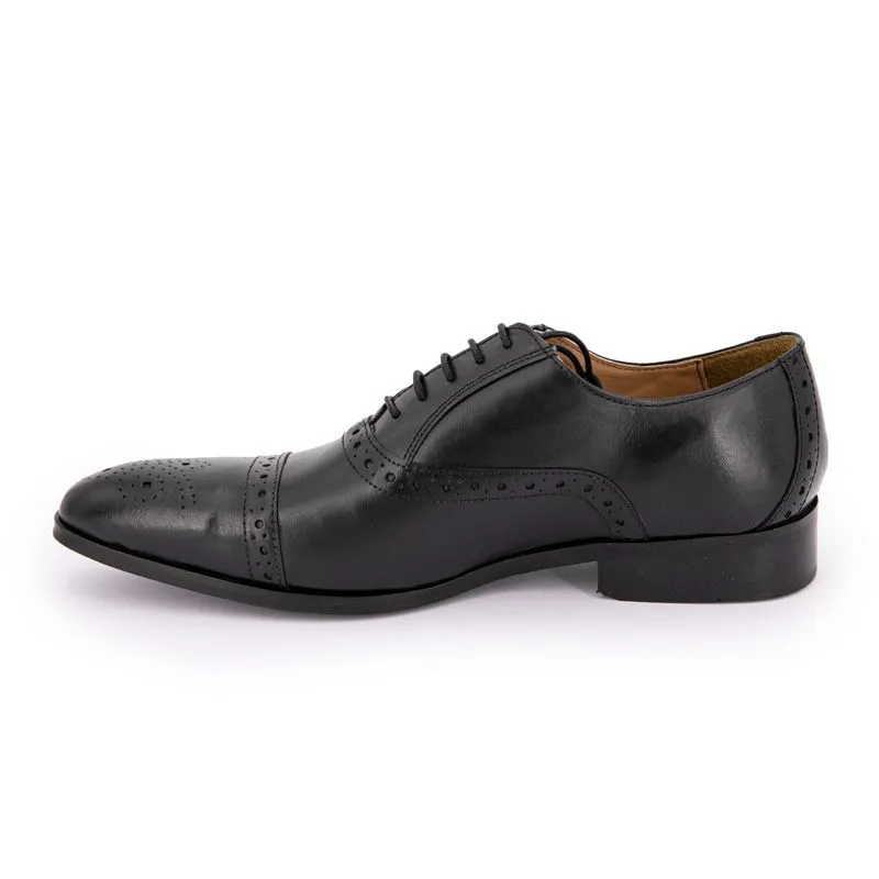 Derbies cuir richelieu noir Homme CHRISTIAN LAURIER à prix dégriffé ! 