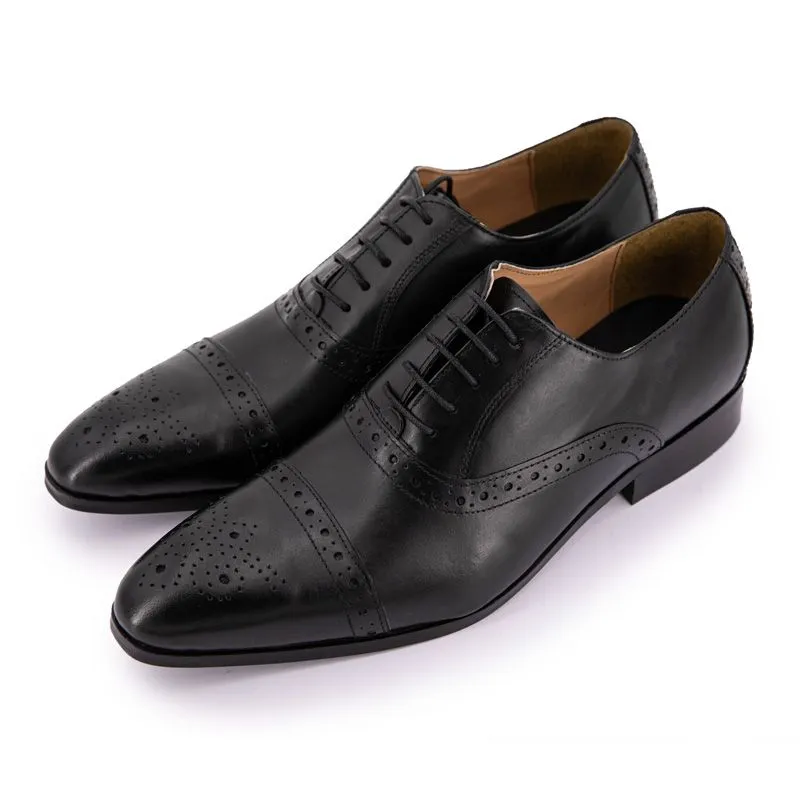 Derbies cuir richelieu noir Homme CHRISTIAN LAURIER à prix dégriffé ! 