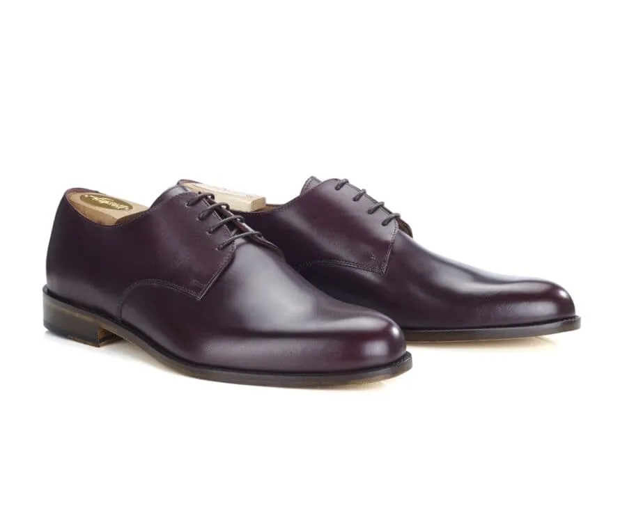 Derbies homme Bordeaux semelle cuir Dover