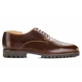 Derbies homme Chocolat semelle gomme crantée Bushey Gomme