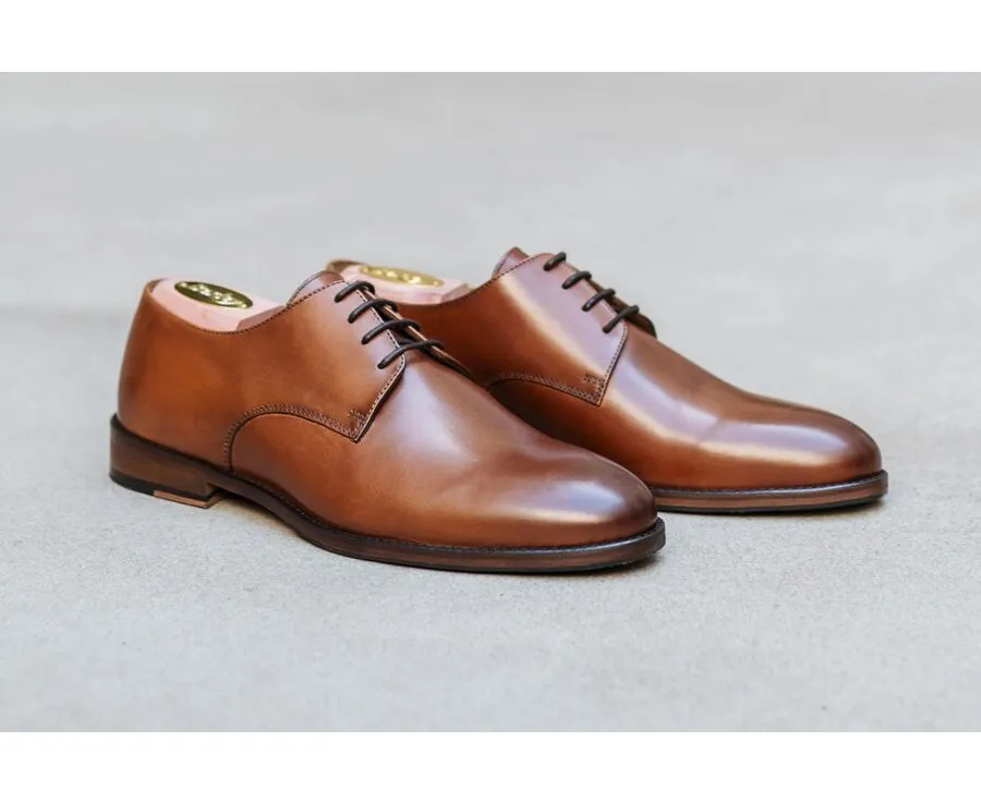 Derbies homme Cognac Patiné Dover Ii Patin