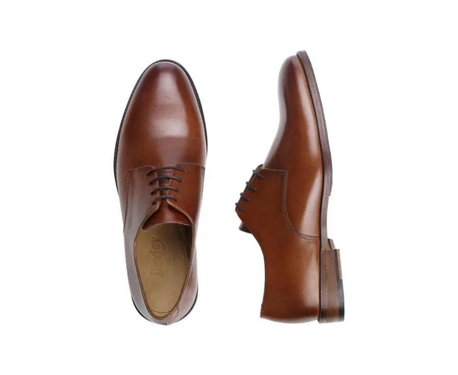 Derbies homme Cognac Patiné Dover Ii Patin