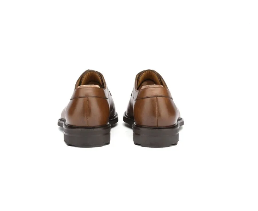 Derbies homme Cognac semelle gomme Kent Gomme Country