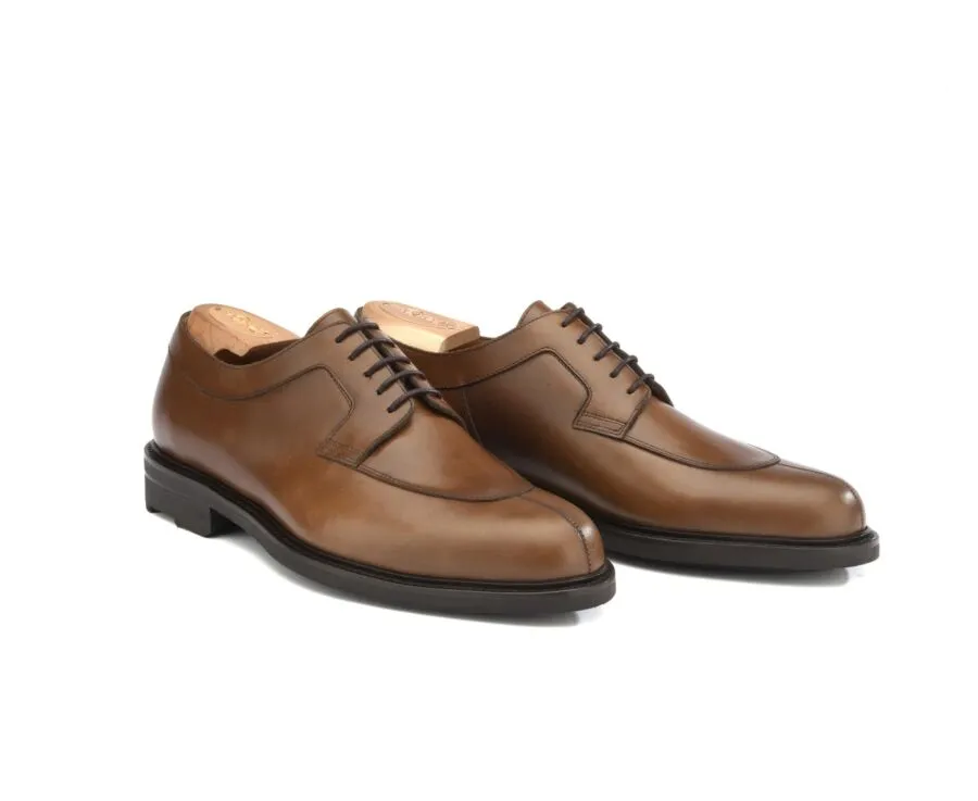 Derbies homme Cognac semelle gomme Kent Gomme Country