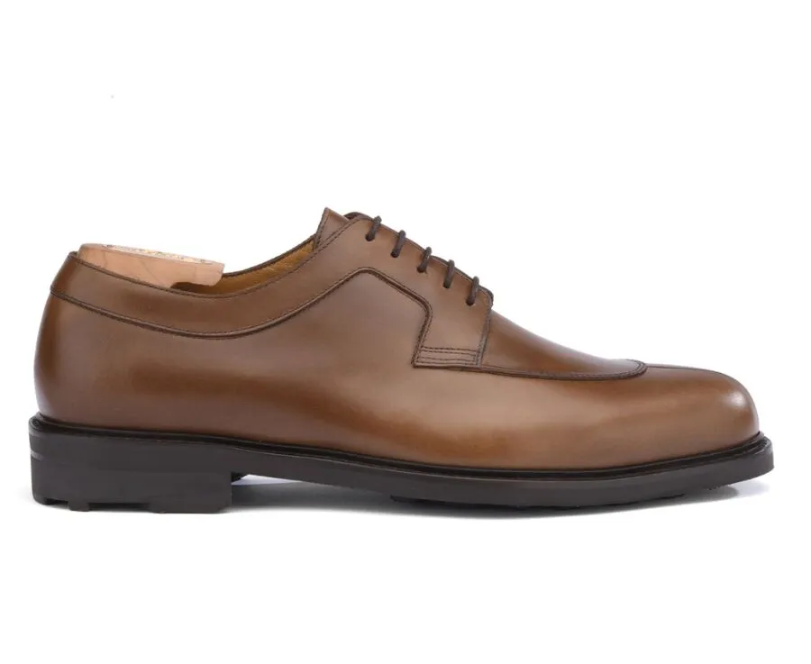 Derbies homme Cognac semelle gomme Kent Gomme Country