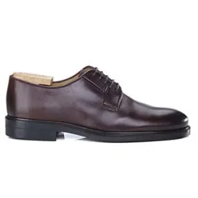 Derbies homme cuir Chocolat Foncé semelle gomme Monterey Classic Gomme City