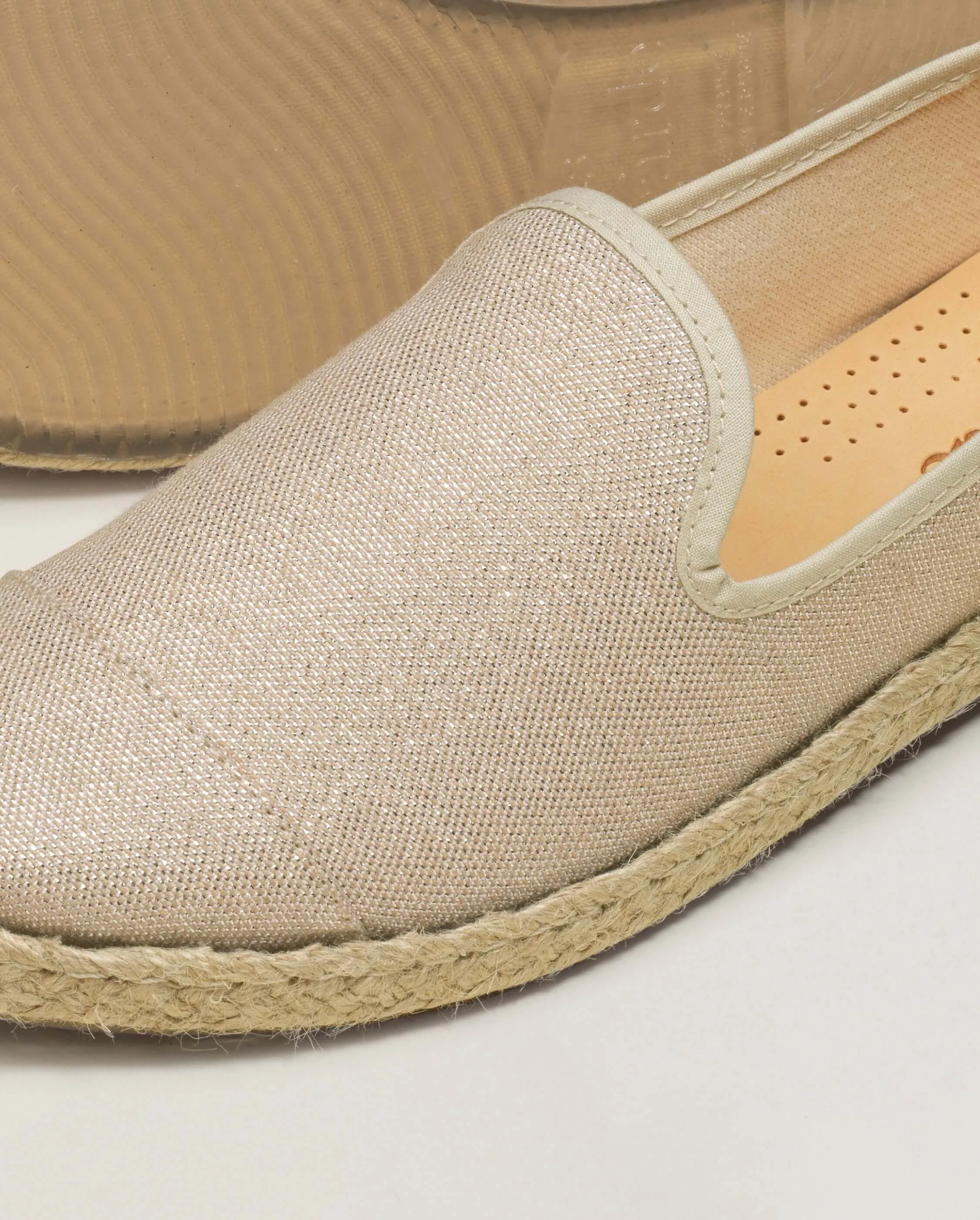 Espadrille femme lurex, beige