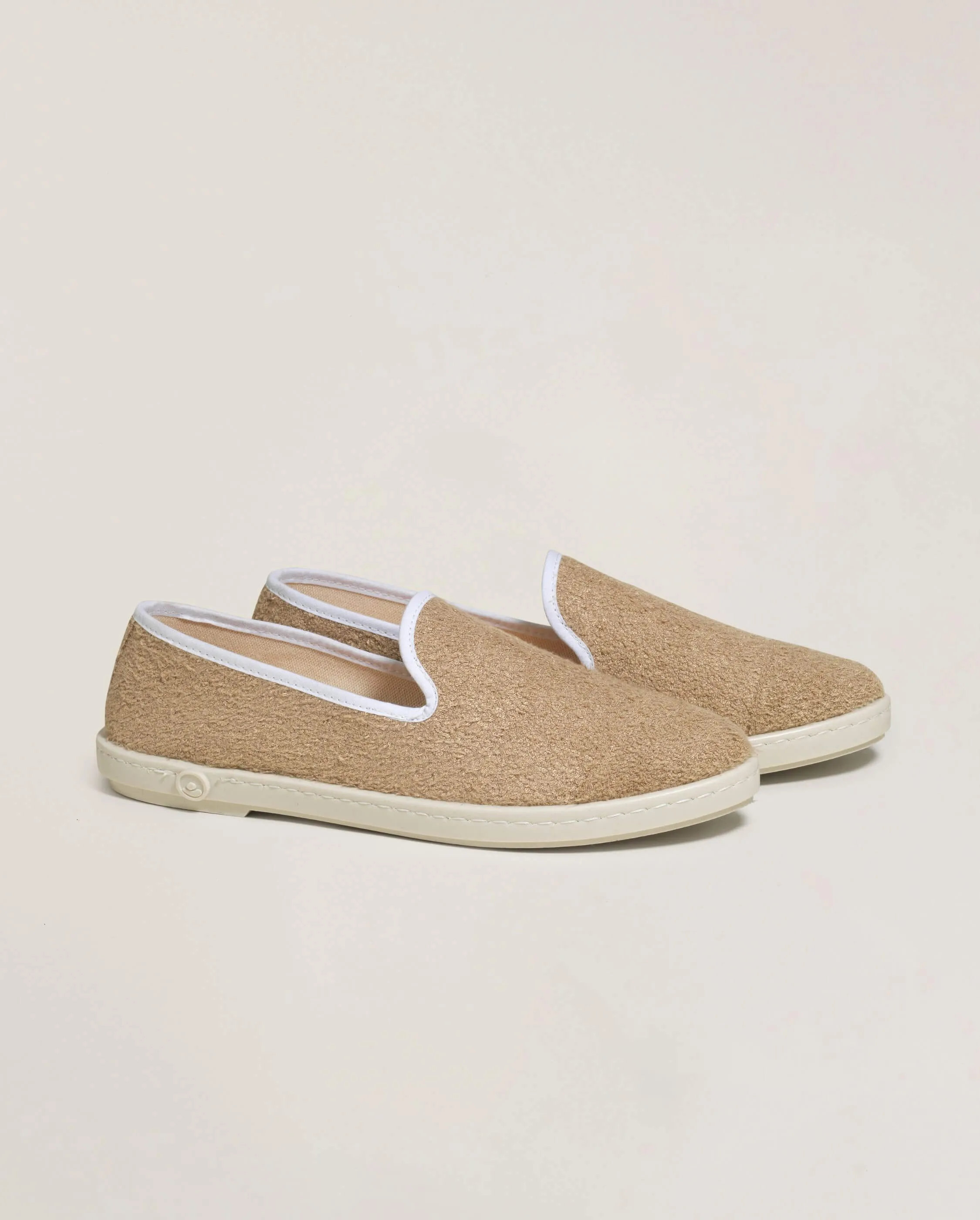 Espadrille femme éponge, beige