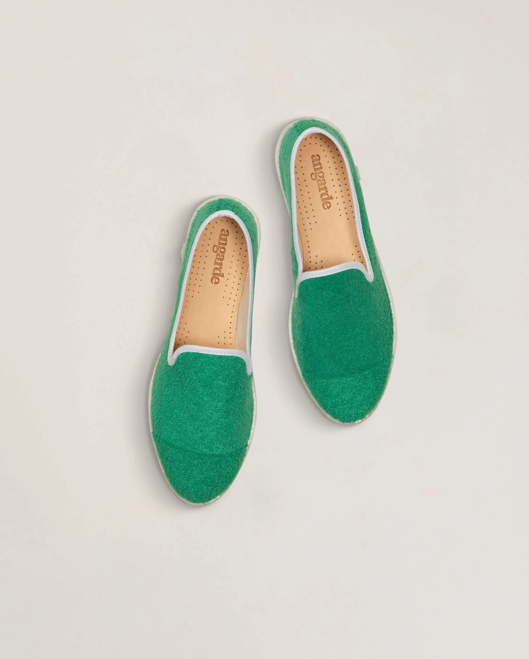 Espadrille femme éponge, menthe