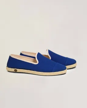 Espadrille homme coton, bleu roi