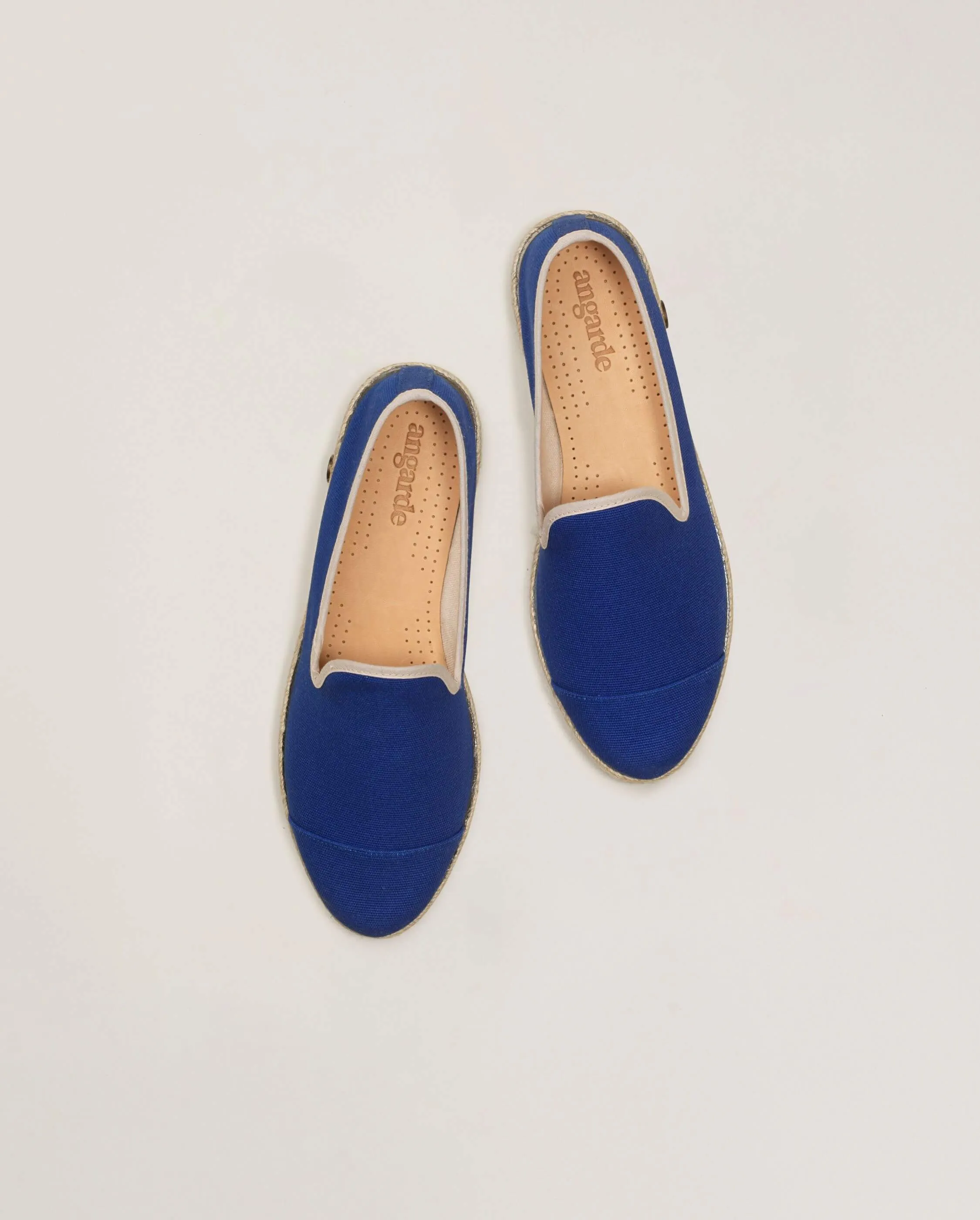 Espadrille homme coton, bleu roi