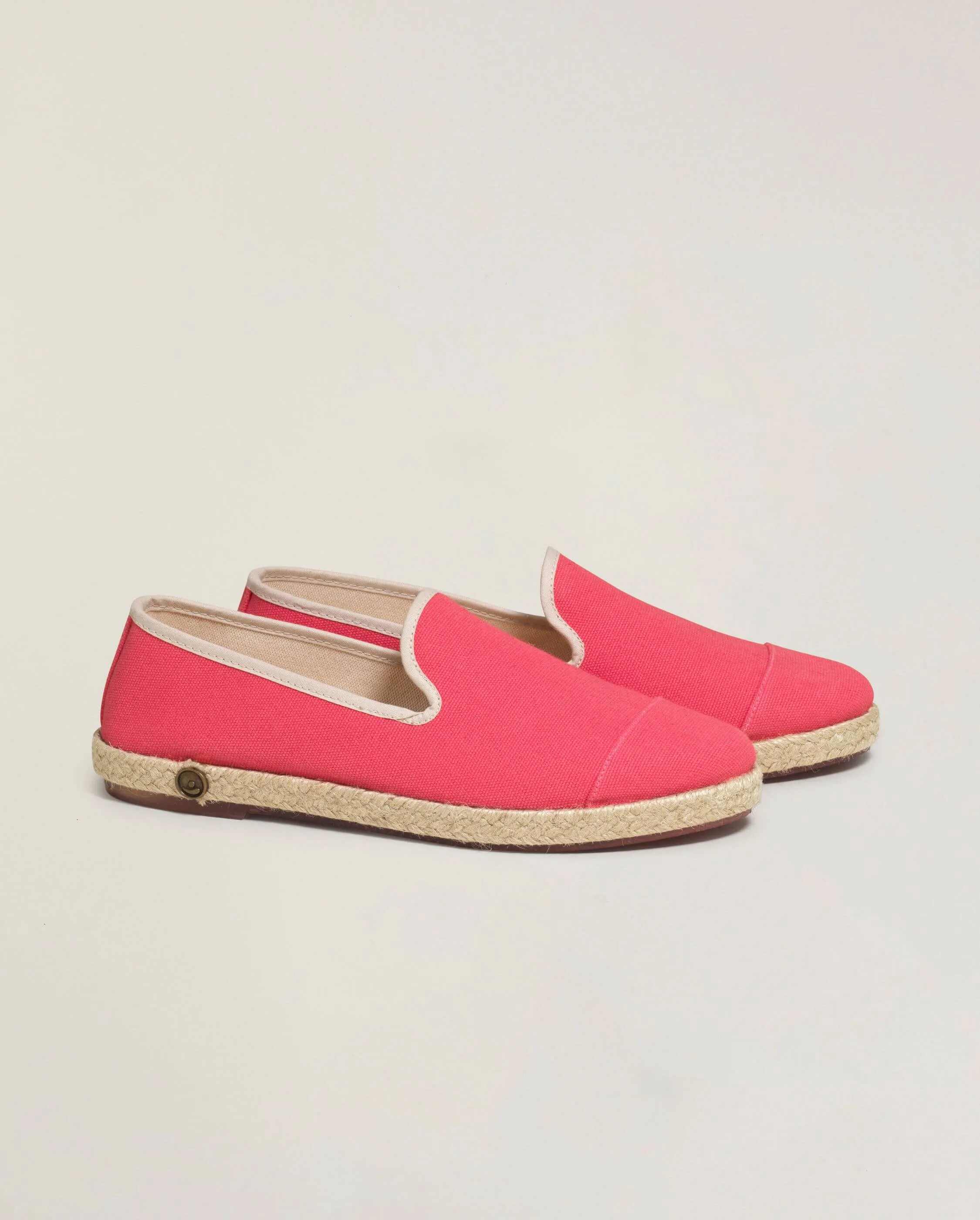 Espadrille homme coton, fuchsia