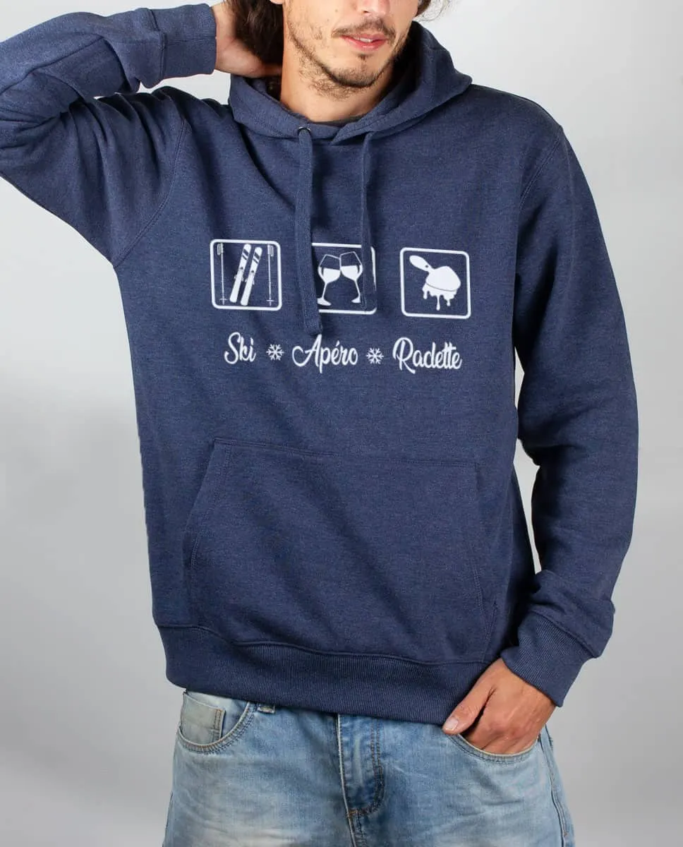 Les Savoyards - SWEAT HOMME : SKI APERO RACLETTE