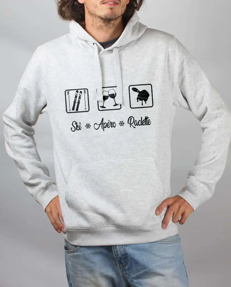 Les Savoyards - SWEAT HOMME : SKI APERO RACLETTE