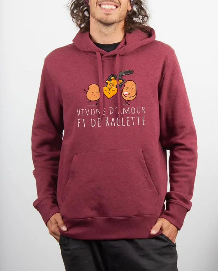 Les Savoyards - SWEAT HOMME : VIVONS D'AMOUR ET DE RACLETTE