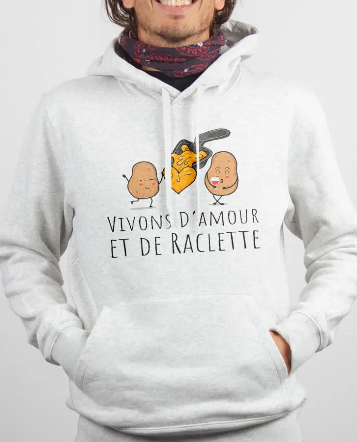 Les Savoyards - SWEAT HOMME : VIVONS D'AMOUR ET DE RACLETTE