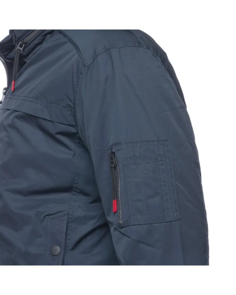 MN03 Blouson imperméable bleu pour homme grand - Size-factory