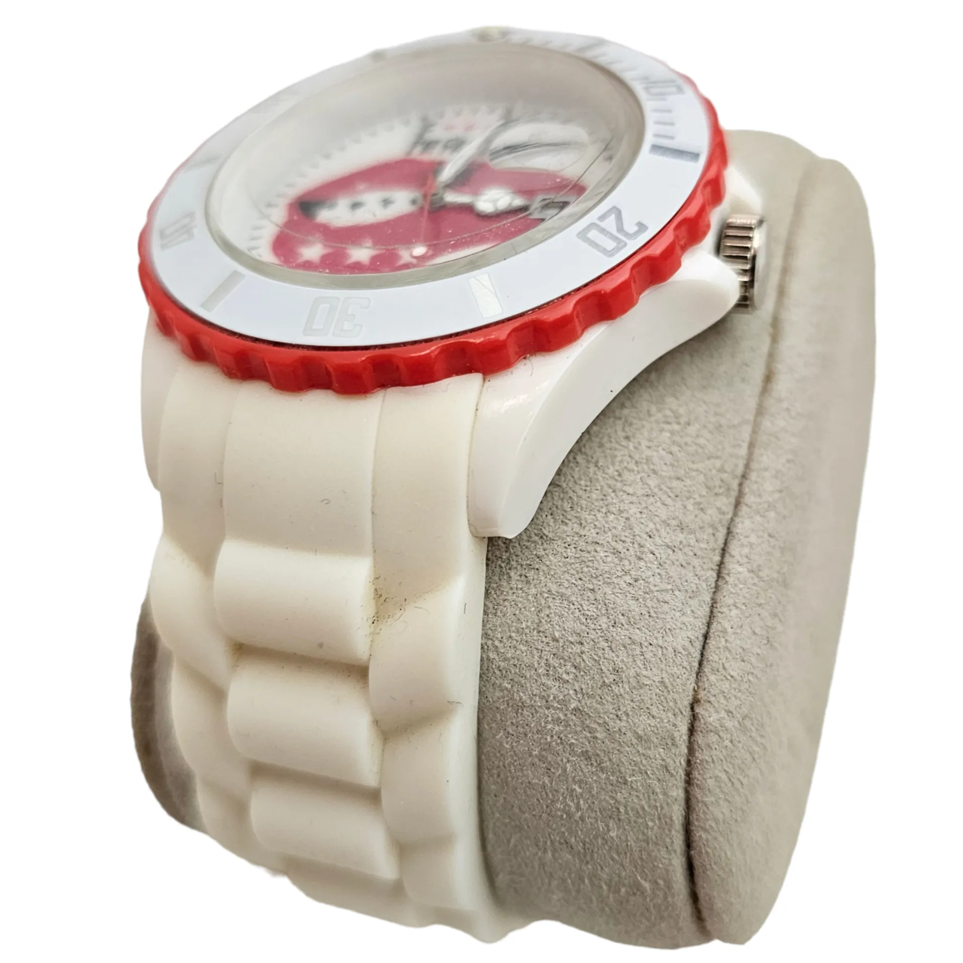 Montre Mixte -ICE Watch FAMOUS -F*** ME I'M - White lips - Big Big - Cadran Blanc - Bracelet Silicone Blanc 