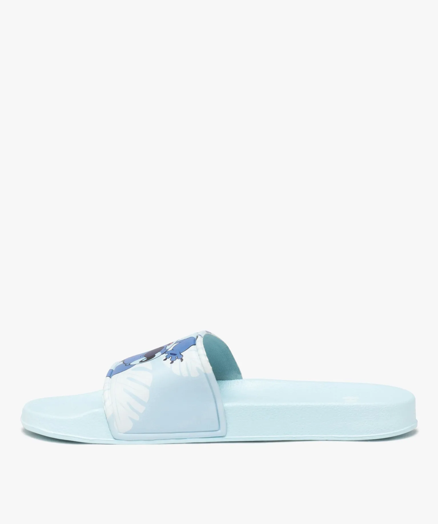 mules de piscine femme a bandeau stitch - disney bleu