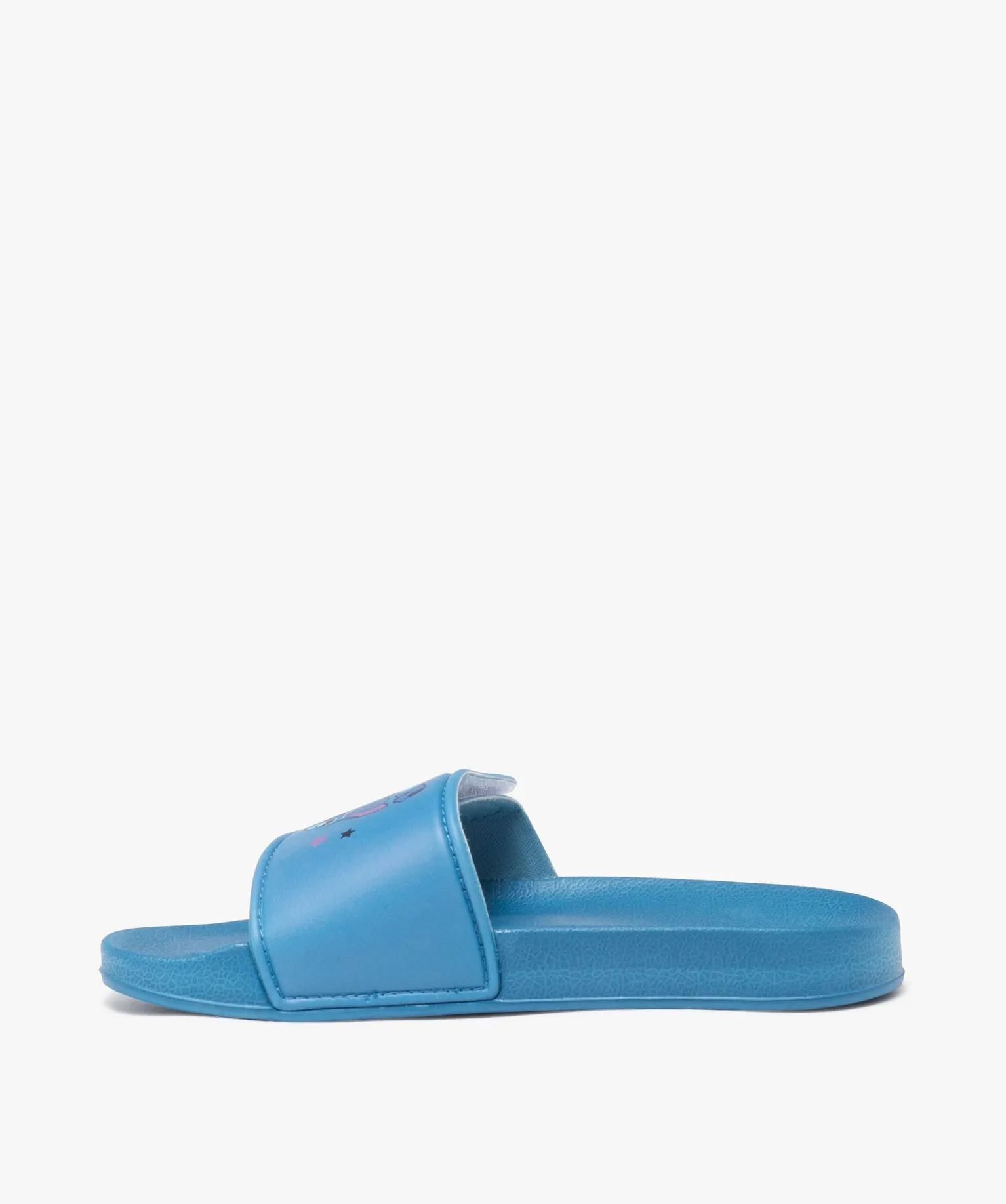 mules de piscine fille avec bandeau scratch stitch - disney bleu