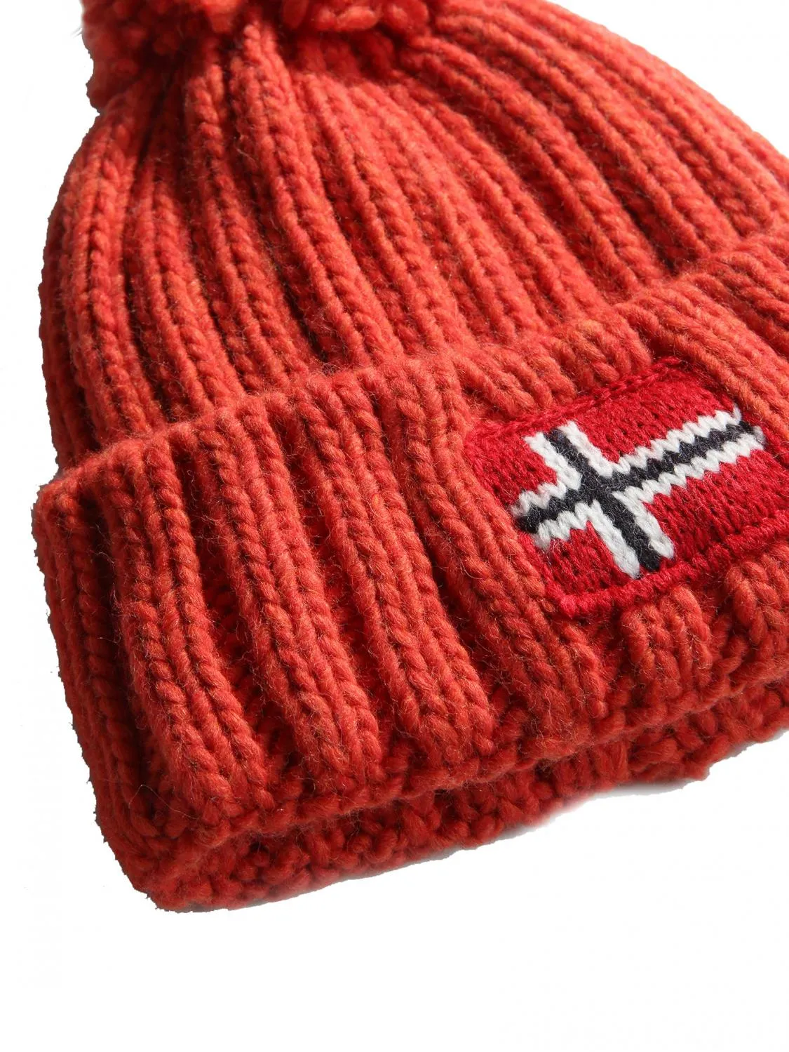 Napapijri Kids Semiury 6 Bonnet À Pompons Coquelicots Rouges - Achetez À Prix Outlet!