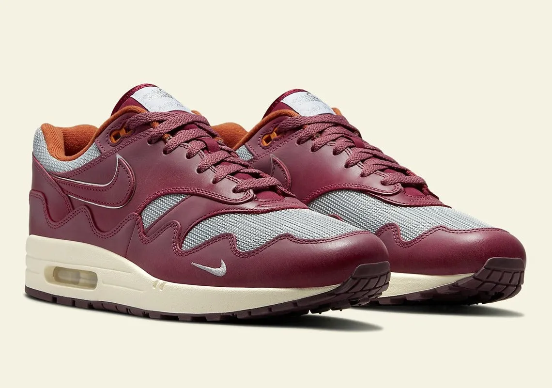 Nike Air Max 1 Patta Waves Rush Maroon